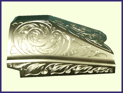 K-80 Top Latch, Nickel, Super Scroll