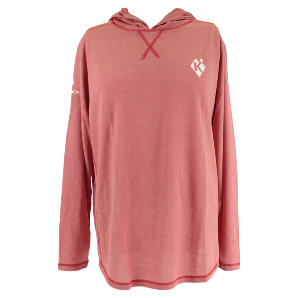 Long Sleeve “Butter” Hoodie, Crimson Red